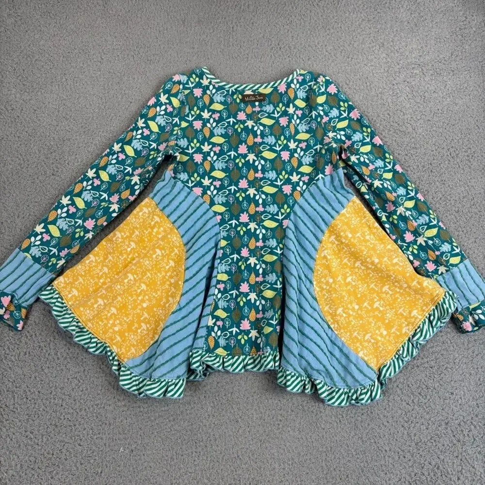 Matilda Jane Make Believe Footpath Tunic 10 Woodland Forest Whimsy Mixed Media